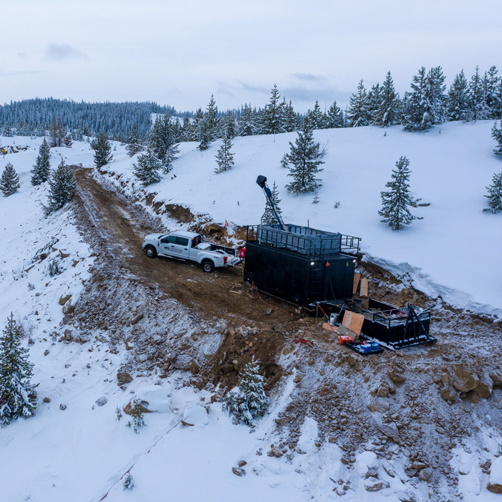 Helm Diamond Drilling operations in the Canadian wilderness